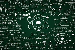 Blackboard Inscribed With Scientific Formulas And Calculations I