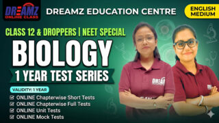 BIOLOGY Test Series Course for 1 Year NEET Exam for Class 12 & Dropper Students with Online Chapterwise Tests + Online Unit Tests + Online Mock Tests