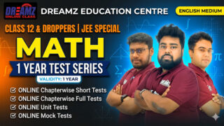 MATH Test Series Course for 1 Year JEE Exam for Class 12 & Dropper Students with Online Chapterwise Tests + Online Unit Tests + Online Mock Tests