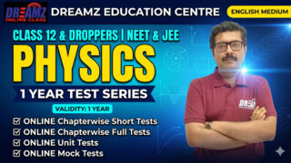 PHYSICS Test Series Course for 1 Year JEE & NEET Exam for Class 12 & Dropper Students with Online Chapterwise Tests + Online Unit Tests + Online Mock Tests